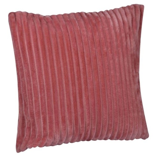 Fata de perna decorativa flannel, dimensiune 45 x 45 cm, Powder Pink - Img 1