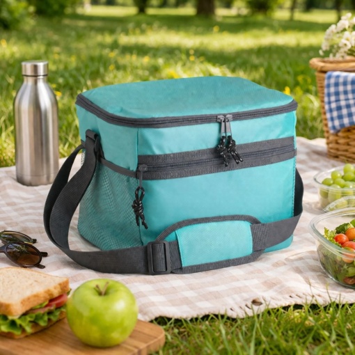 Geanta izoterma pentru plaja, dimensiune 27x23x23 cm, capacitate 14 l - Img 2