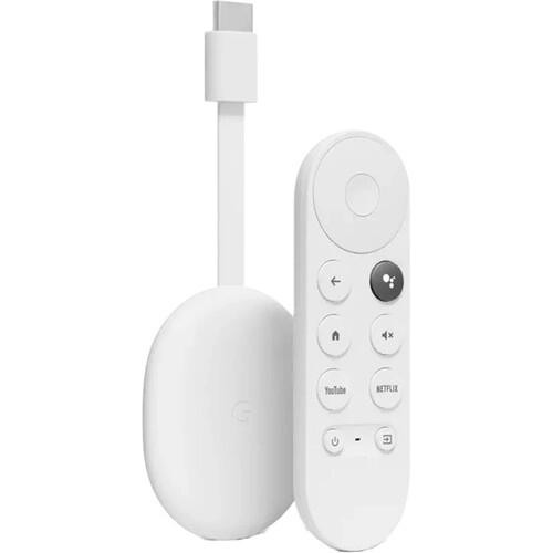 Google Chromecast Google TV, HD, HDMI, Bluetooth, Wi-Fi, Telecomanda comenzi vocale, Alb - Img 2