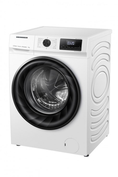 Masina de spalat rufe Heinner HWM-H8014INVA++, 8 kg, 1400 rpm, Clasa A, Motor Inverter, Display digital, Blocare acces copii, Alb - Img 2