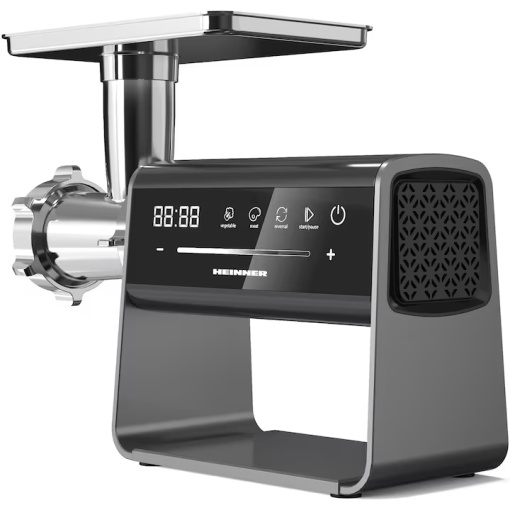 Masina de tocat Heinner ExquisiteForce HMG-DIS2500, 2500W, control touch, angrenaj planetar 6 roti, accesoriu rosii, Kibbe si carnati, capacitate tocare 2.5kg/min, - Img 2