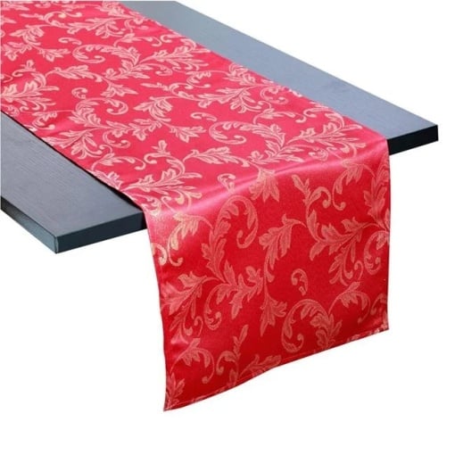 Napron decorativ de Craciun, dimensiune 150x33 cm, Frunze - Img 1