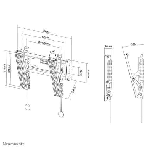 NM Select TV Wall Mount Tilt 10&quot;-40&quot; - Img 2