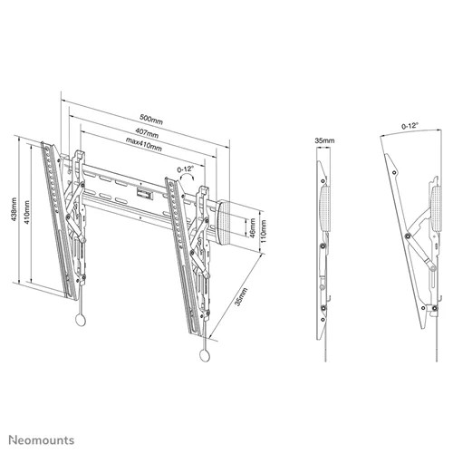 NM Select TV Wall Mount Tilt 32&quot;-55&quot; - Img 3