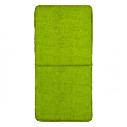 Perna decorativa de exterior pentru scaun cu spatar, doua fete, elastic pentru fixare, dimensiune 87x43 cm, Verde - Img 2