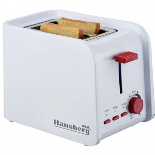 Prajitor de paine Hausberg HB-195, 750 W, capacitate 2 felii, 6 trepte reglare temperatura, Multicolor - Img 2