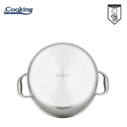 Semioala din inox cu capac, dimensiune 20x10 cm, 2.8l, acoperire ceramica HONEYCOMB, Heinner Titanium MRK-20 - Img 5