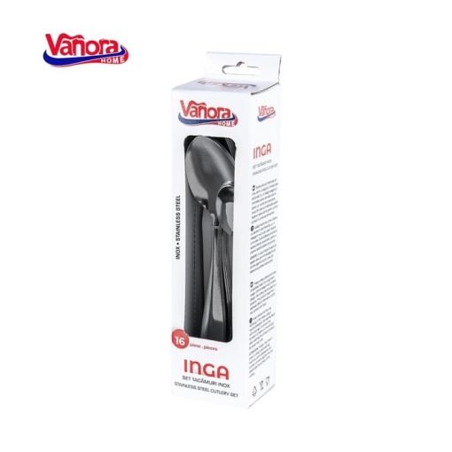 Set tacamuri 16 piese, Vanora Inga, inox - Img 3