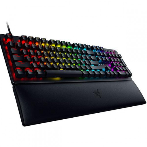 Tastatura pentru gaming, Razerz Huntsman V2 RGB, comutatoare violet, Negru - Img 4