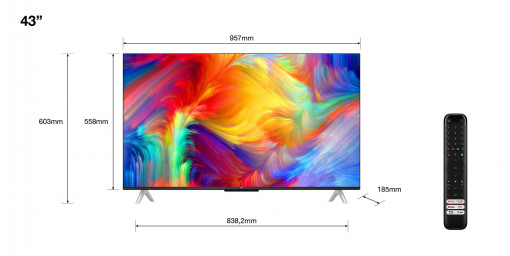 Televizor TCL 43&quot;-108CM LED Smart TV 4K Black - Img 5