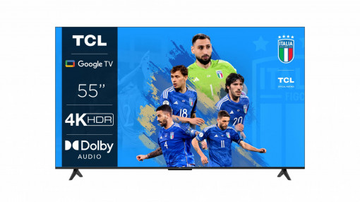 Televizor TCL LED 55P635, 139 cm, Smart Google TV, 4K Ultra HD, Clasa E