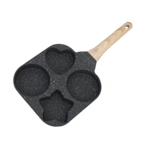 Tigaie cu 4 compartimente, acoperire ceramica, dimensiune forma 19x19 cm, baza inductie
