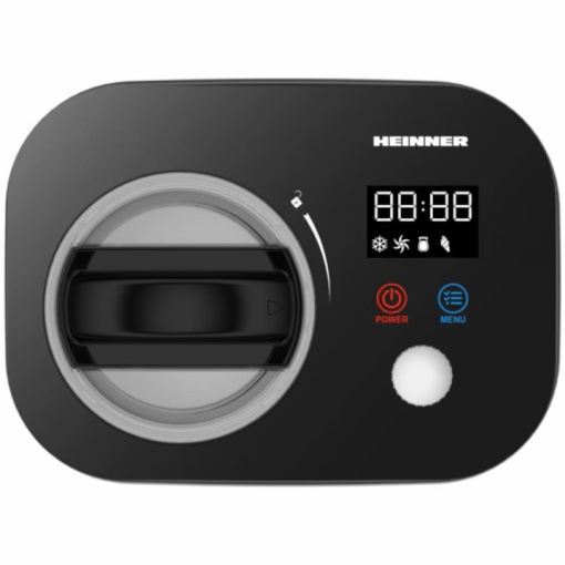 Aparat de facut inghetata Heinner IceDelight HICM-DW14BK, 100 W, Capacitate: 1 l, Control tactil si buton rotativ, Compresor incorporat - Img 3