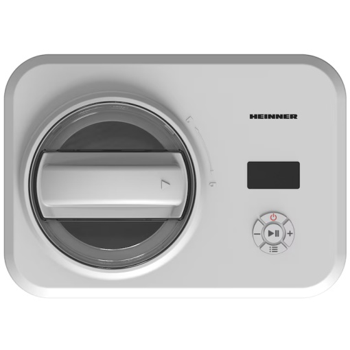 Aparat pentru preparat inghetata Heinner Glace HICM-150WHYG, Capacitate bol 1.5L, Mentinere la rece, Functie iaurt, Bol inghetata detasabil, 150W, Alb - Img 2