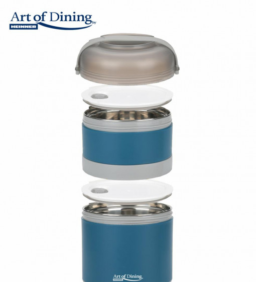 Caserola termica dubla, Heinner, Art of Dining, 920 ml, Multicolor - Img 3