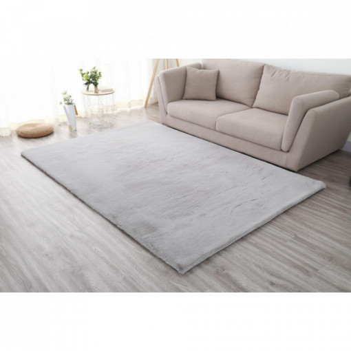 Covor shaggy soft blanita 70 x 140 cm, Gri FRUG140-GRI - Img 1