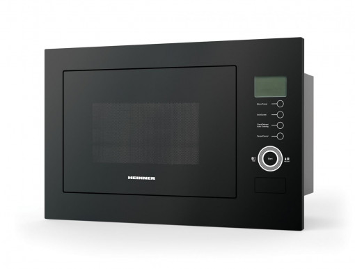 Cuptor cu microunde incorporabil Heinner HMW-25BIGBK, Capacitate 25L, Control touch, Display LCD - Img 2