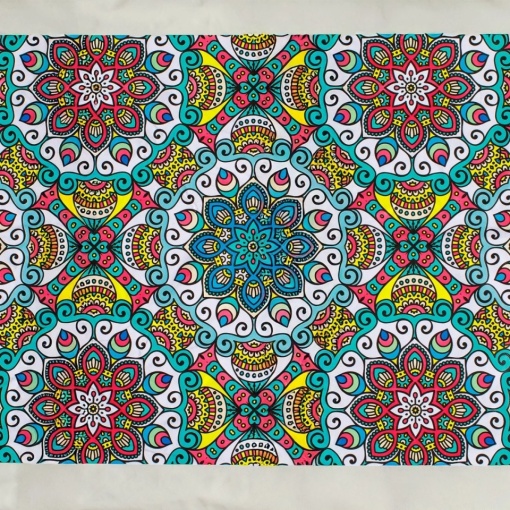 Fata de masa din PEVA, dimensiune 140x180 cm, model Mandala - Img 3