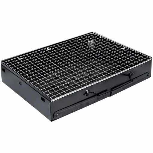 Gratar de masa pliabil, dimensiune 35.5x27 cm, pentru carbune - Img 4