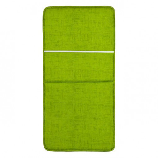 Perna decorativa de exterior pentru scaun cu spatar, doua fete, elastic pentru fixare, dimensiune 87x43 cm, Verde - Img 3