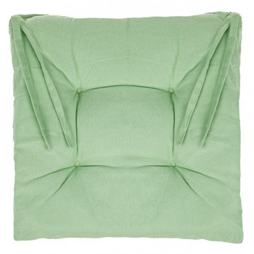 Perna decorativa pentru scaun, doua fete, dimensiune 40x40x5 cm, Verde Menta