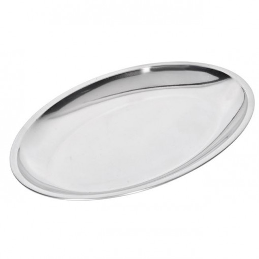 Platou servire oval metalic, 27 cm