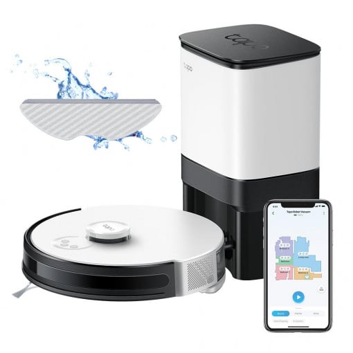 Robot de aspirare TP-Link Tapo RV30 Plus, Aspirator &amp; Mop &amp; Statie - Img 4