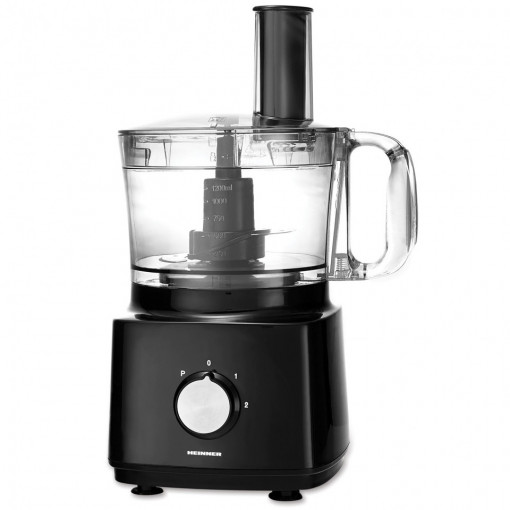 Robot de bucatarie, Heinner HFP-750BK, 750 W, Bol 1.2 l, Blender 1.8 L - Img 2