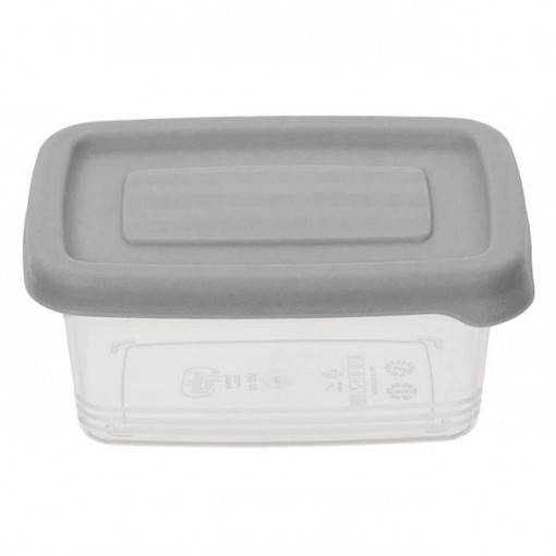 Set 4 caserole din plastic pentru alimente, dimensiune 9x6x5 cm, capacitate 125 ml - Img 2