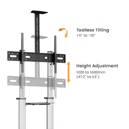 STAND TV MOBIL SERIOUX 44-610TW 60&quot;-100&quot; - Img 6