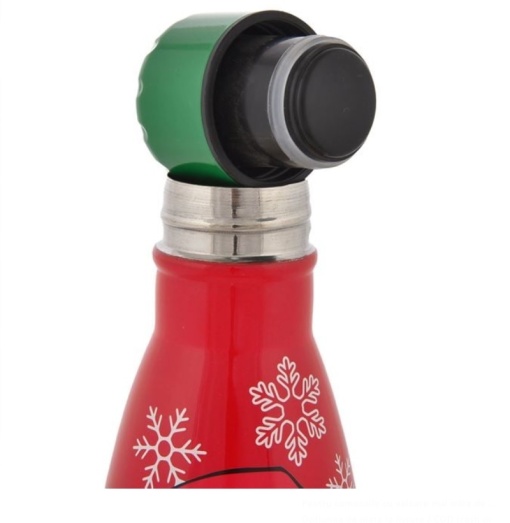 Sticla termos de Craciun, capacitate 500 ml, model Grinch - Img 3