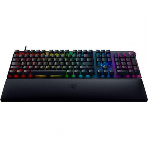 Tastatura pentru gaming, Razerz Huntsman V2 RGB, comutatoare violet, Negru - Img 5