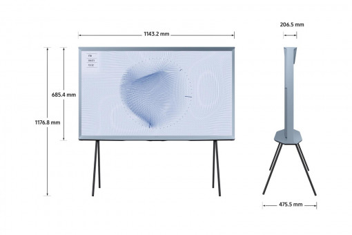 Televizor Lifestyle Samsung The Serif QLED 50LS01BH, 125 cm, Smart, 4K Ultra HD, Clasa G (Model 2023) - Img 2