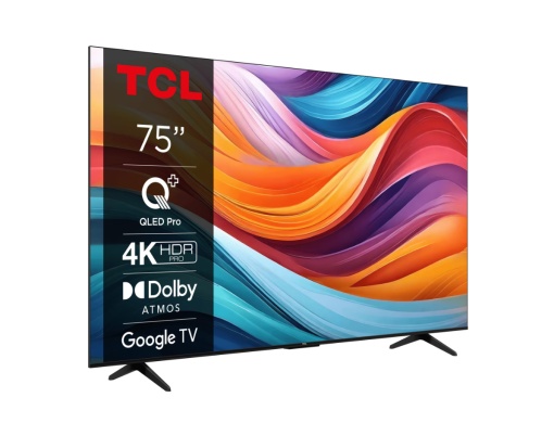 Televizor TCL QLED 75T7B, 189 cm, Smart Google TV, 4K Ultra HD, Clasa F - Img 2