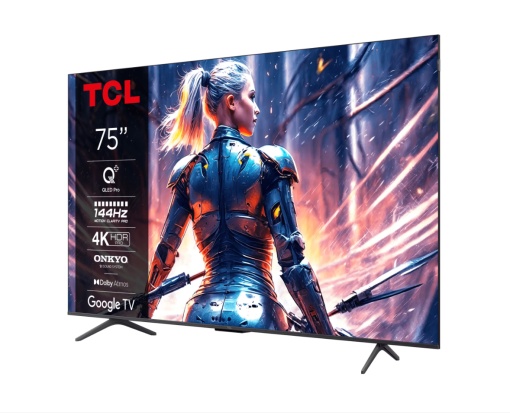 Televizor TCL QLED 75T8B, 189 cm, Smart Google TV, 4K Ultra HD, 100Hz, Clasa F (Model 2024) - Img 3