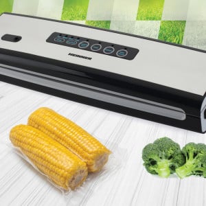 Aparat de vidat si sigilat Heinner Food Power 130 HAV-130BKSS, vidare si sigilare, vidare uscata/ umeda, rola pungi inclusa 20x200 cm, mini-cutter incorporat, compatibil cu pungi latime 30 cm, capacitate vidare 6 l/ min, 0.58 bar, 130W, argintiu - Img 5