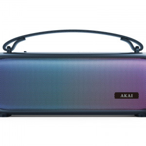 Boxa portabila Akai ABTS-08-BL, 8 W, Lumini RGB, FM Radio, Bluetooth, Albastru - Img 3