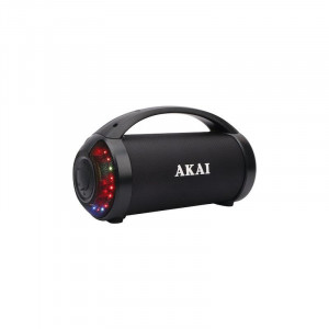 Boxa portabila Akai ABTS-21H, cu bluetooth 5.0, putere 6.5W, frecventa 120 Hz - 15KHz, baterie Li-ion 1500 mAh, cu luminite, negru - Img 2