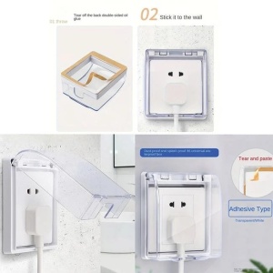 Capac de protectie din plastic pentru priza, dimensiune 11x5x12 cm - Img 3