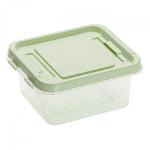 Caserola din plastic pentru alimente, dimensiune 11.7x14x5.8 cm, capacitate 500 ml