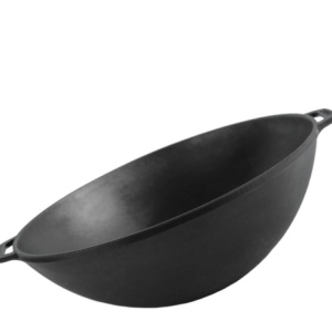 Ceaun din fonta tip wok, 36×11.5 cm, 8 L - Img 2