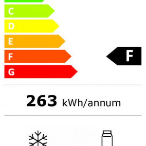 Combina frigorifica Heinner HC-HM262BKF+, 262 l, Clasa F, Control electronic, Iluminare LED, H 180 cm, Negru - Img 4