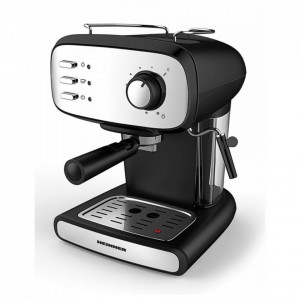 Espressor manual Heinner Black Boquette HEM-1100BKX, 850W, 15bar, 1.2L, filtru dublu din inox