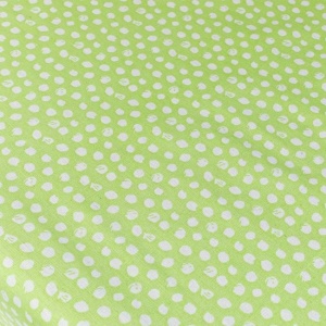 Fata de maxa textila, dimensiune 240x140 cm, Verde cu buline albe - Img 2