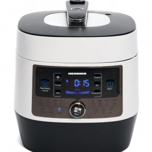 Multicooker cu gatire la presiune Heinner HPCK-6WH, capacitate maxima 5.5L, 1000 W