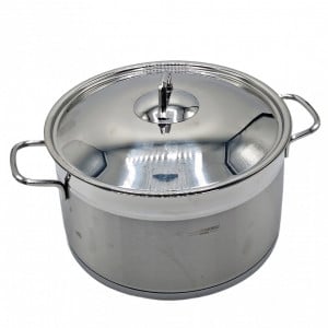 Oala cilindrica din inox cu capac, capacitate 8.5 l, diametru 26 cm, fund dublu, Hausberg HB- H 766 - Img 5