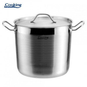 Oala cu capac din inox, capacitate 9l, dimensiune 24 x 20 cm, baza inductie, Heinner HR-RW-090 - Img 2