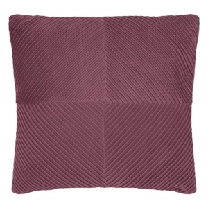 Perna decorativa catifelata, dimensiune 45x45x12 cm, Bordo - Img 2