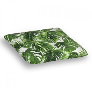 Perna decorativa cu doua fete, dimensiune 40x40x4 cm, Frunze tropicale - Img 3