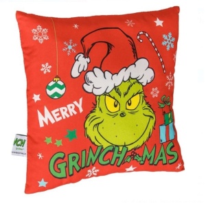 Perna decorativa de Craciun pentru copii, dimensiune 30x30 cm, model Grinch